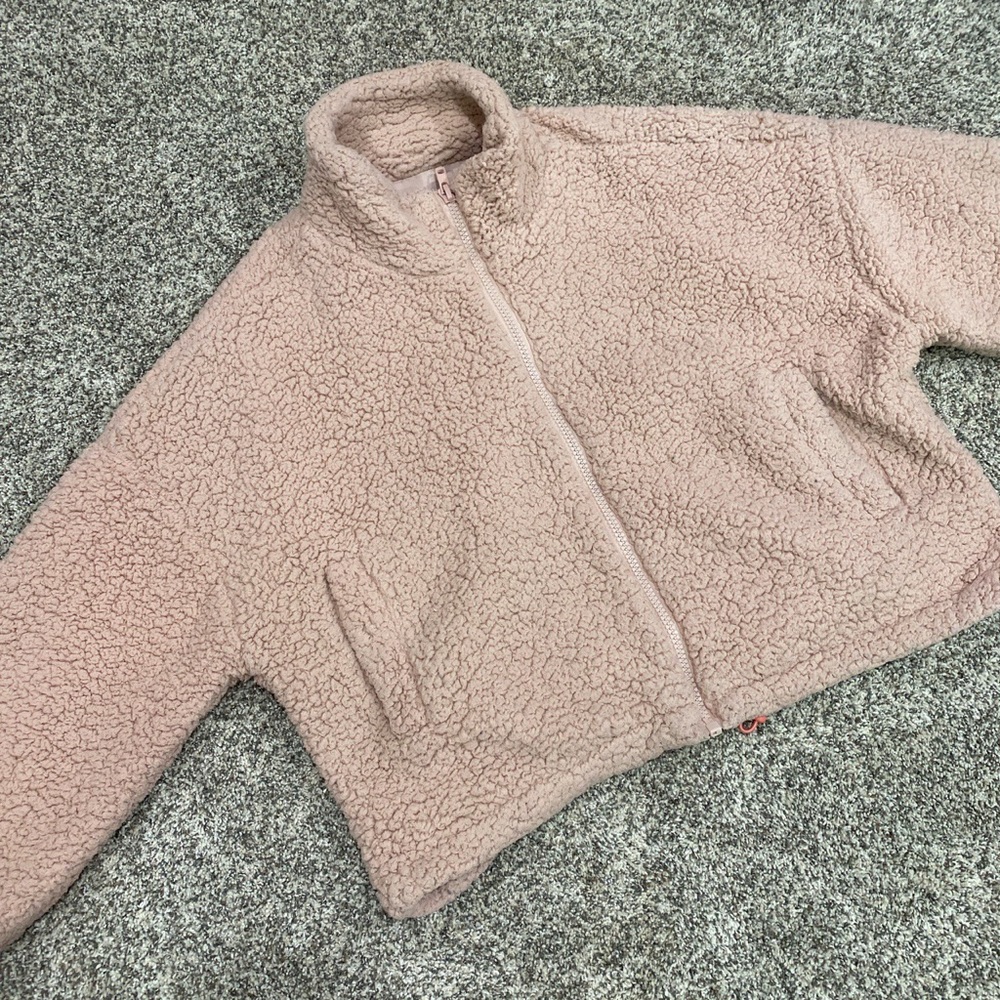 Light Pink Urban Outfitters Fuzzy Coat/Jacket